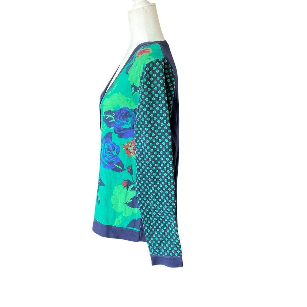 Isaac Mizrahi Live! Women's Floral Button Up Cardigan Sweater M Multicolor​ - Picture 3 of 8